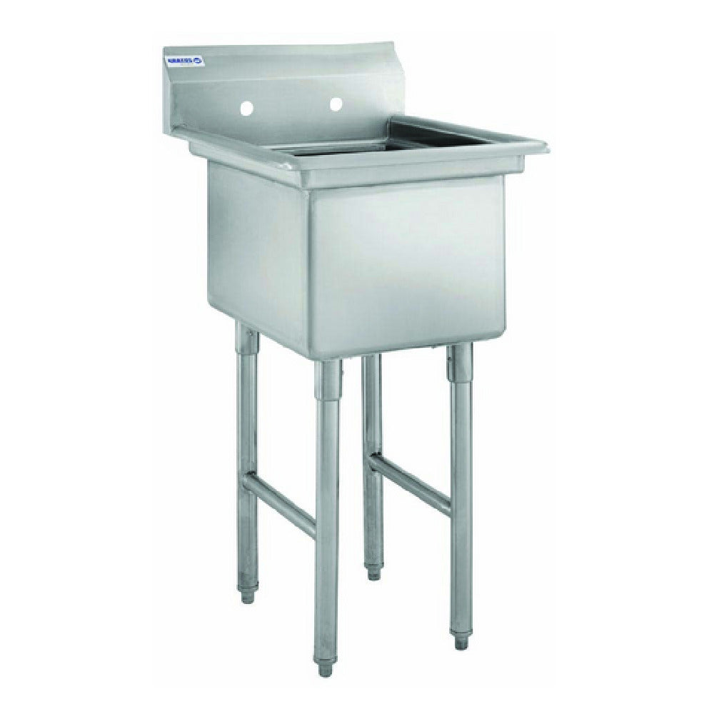 Hubert 96296 - Kratos® 1 Compartment Sink, 22"W X 26"D X 43.75"H, 16 Ga