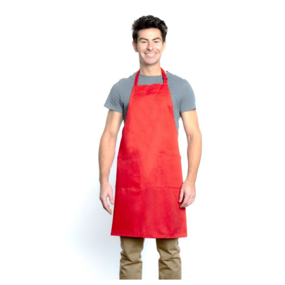 Empura 167BAADJRD - Bib Apron, 32" X 28", (2) Front Pockets