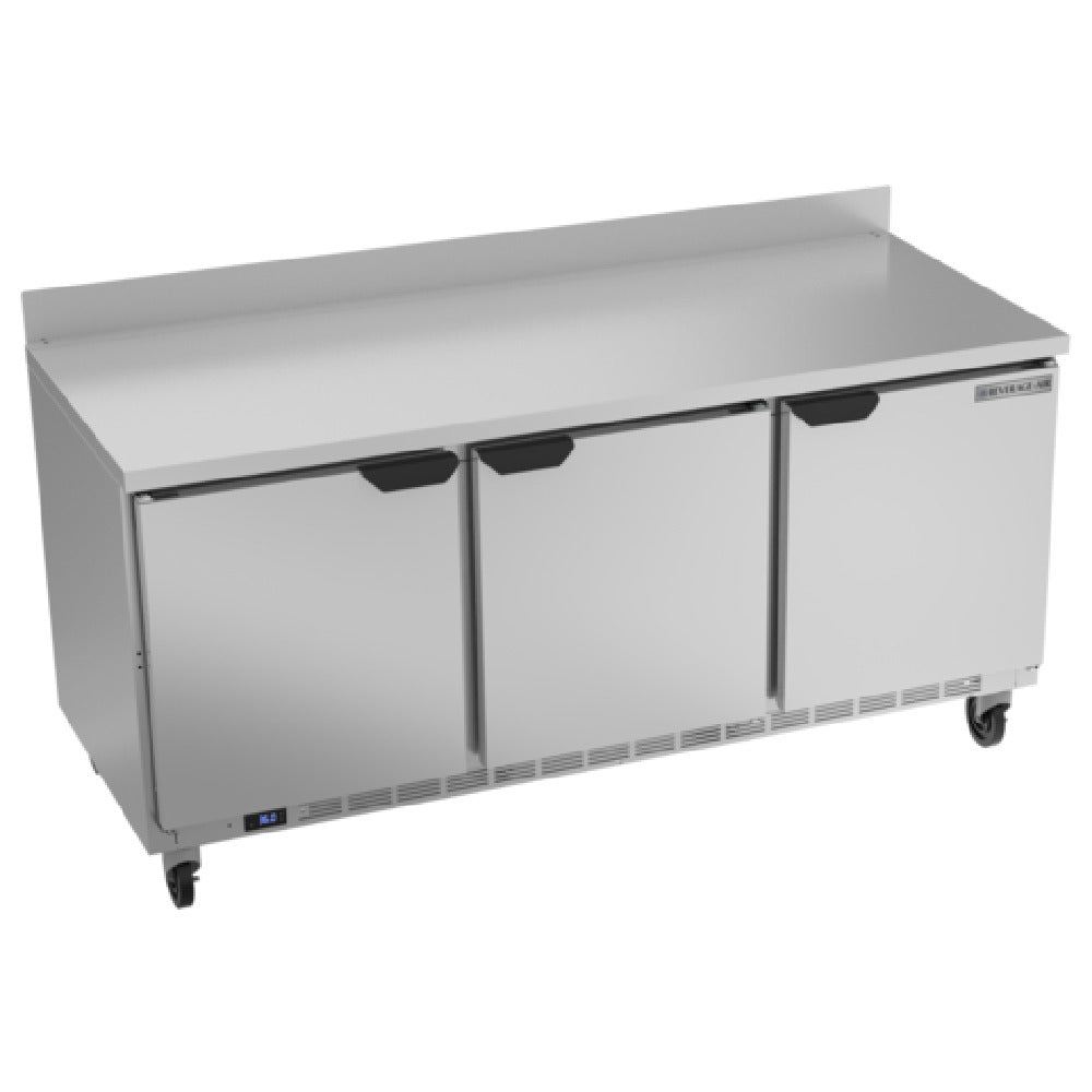 Beverage Air WTR72AHC Worktop Refrigerator Three-section 72"W