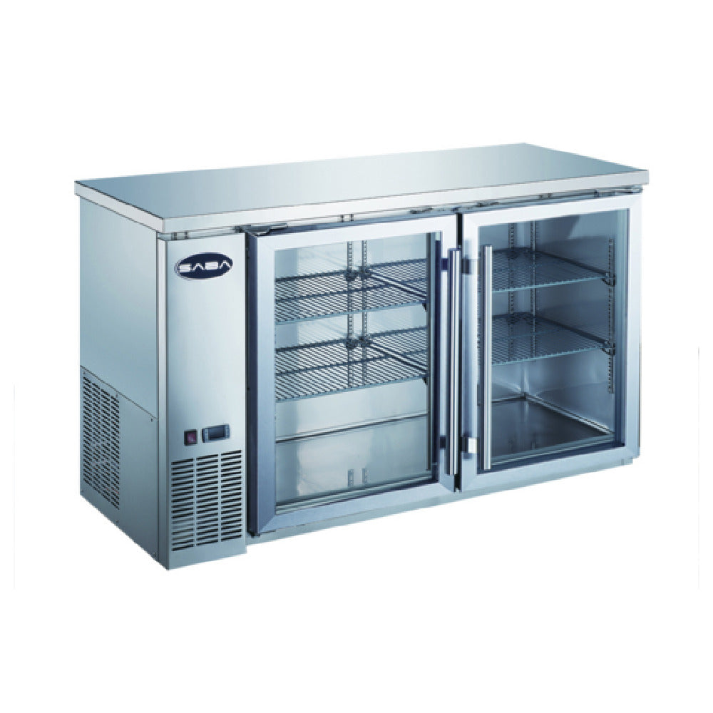 SABA SBB-24-60GSS Back Bar Cooler Two-section 60-3/4" W