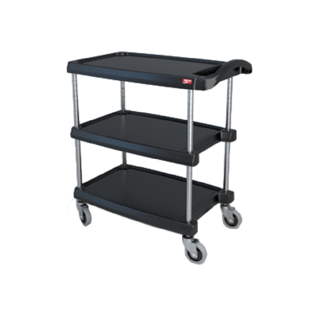 Metro MY1627-34BL Quick Ship MyCart™ Series Utility Cart (3) Shelves Open Base