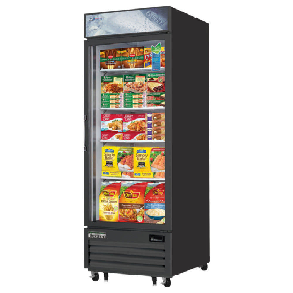 Everest Refrigeration EMGF23B Reach-In Glass Door Merchandiser Freezer One-section