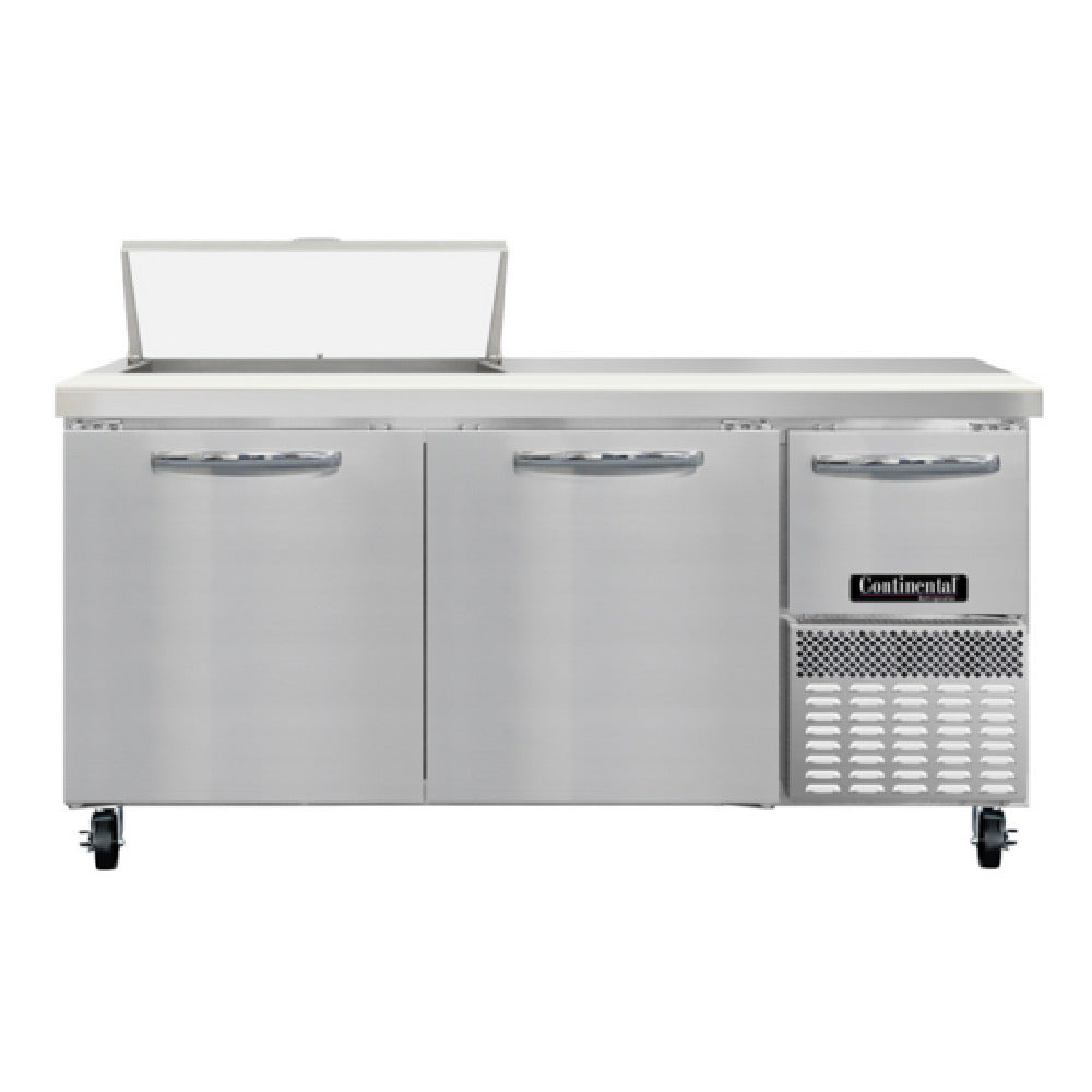 Continental Refrigerator RA68SN8 Refrigerated Base Shallow Depth Sandwich Unit