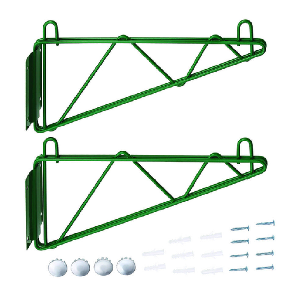Hubert 30V-113 - CenPro Deep Wall Mounting Brackets For Green Epoxy Wire Shelving