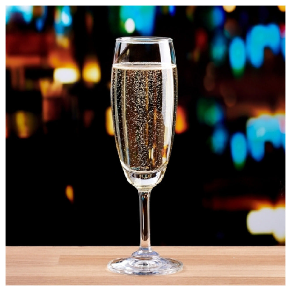 Buccaneer Container Corp 1501F07-DECO (Buccaneer) Flute Champagne Glass 6-1/2 Oz. Glass