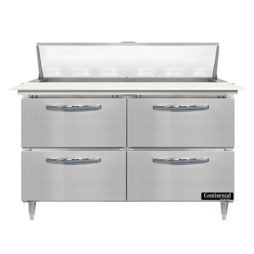 Continental Refrigerator D48N12C-D Designer Line Sandwich Unit 48"W Two-section