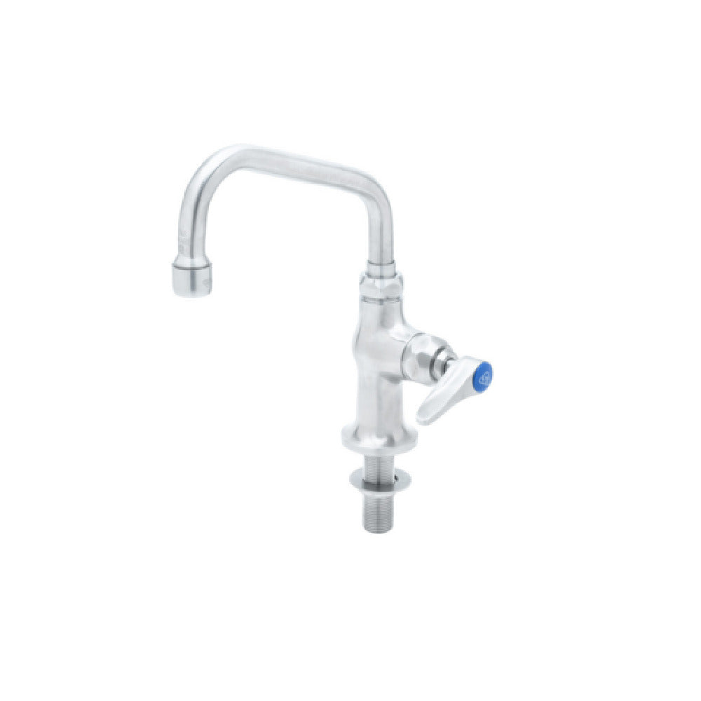 T&S Brass S-0207 Deck Mount Faucet Single Hole Single Temperature 6" Swing Nozzle With Stream Regulator Outlet