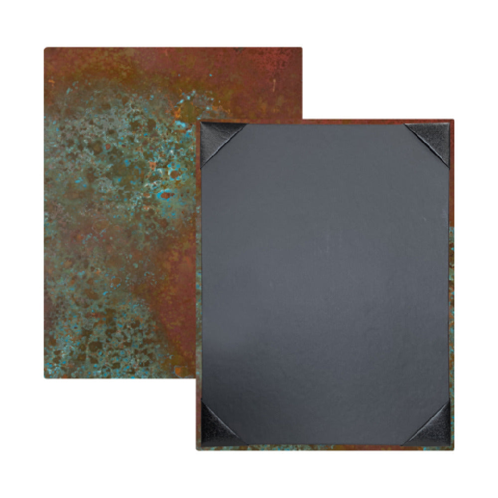 Risch PATINA-1V 8.5X11 Patina Hardback Authentic Copper Menu Cover (specify Color)