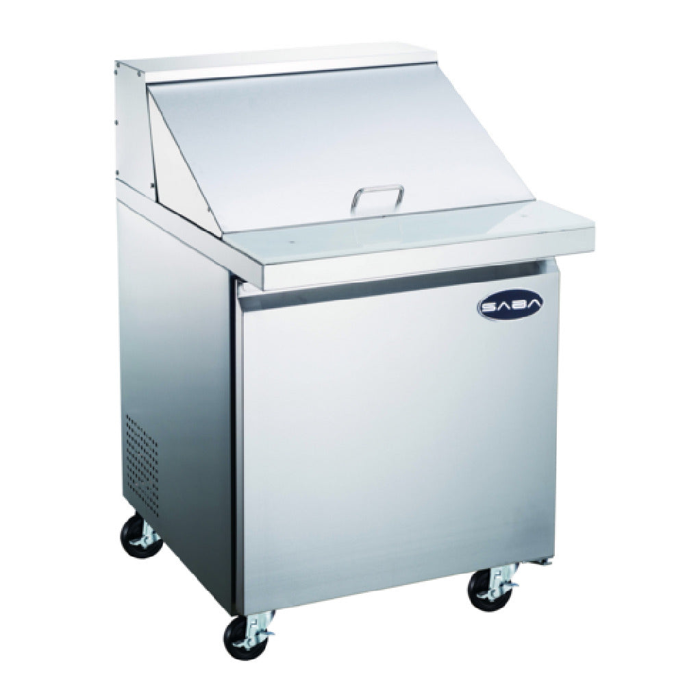 SABA SPS-27-12M Mega-Top Sandwich/Salad Prep Table One-section 27-1/2" W