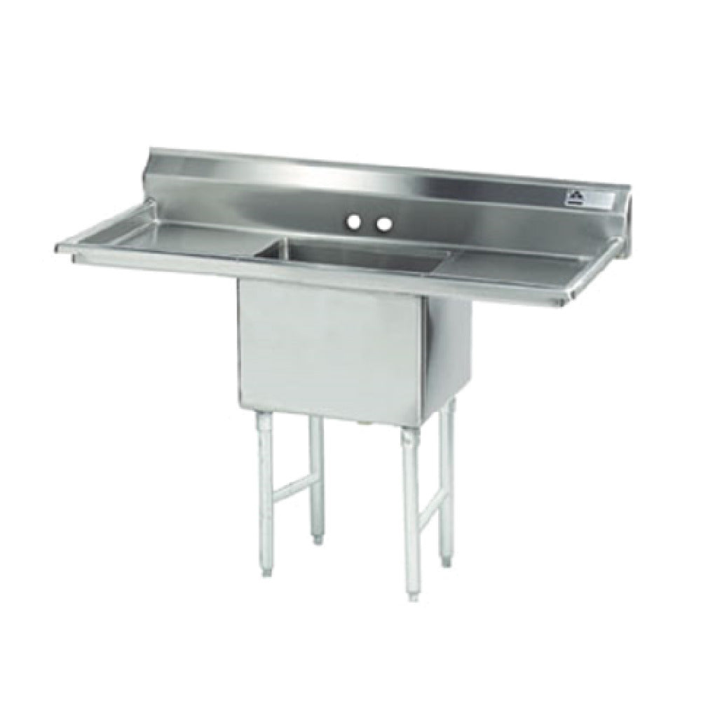 Advance Tabco FC-1-4824-24RL Fabricated Sink 1-compartment 24" Right & Left Drainboards