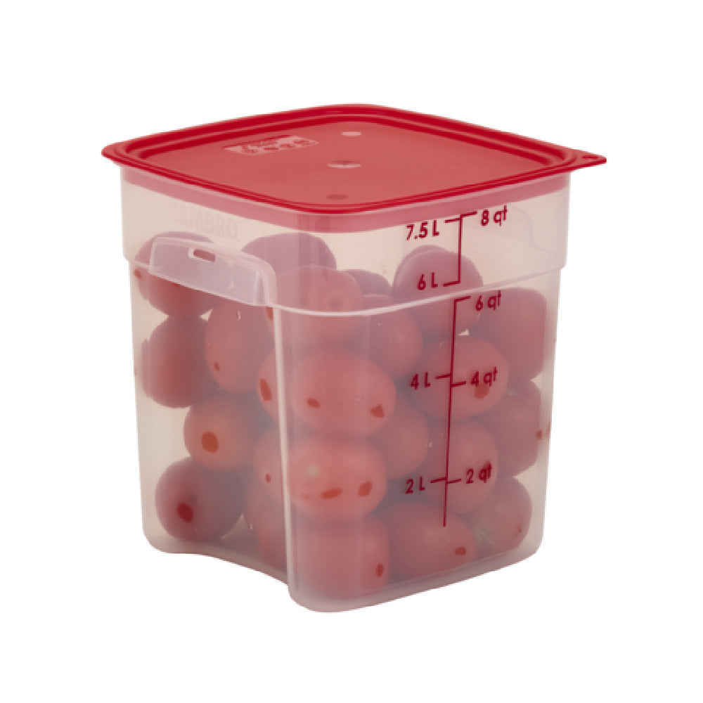 Cambro 12SFSPROPP190 CamSquare® FreshPro Food Container 12 Qt. 11.4"L X 11.4"W X 8.5"H