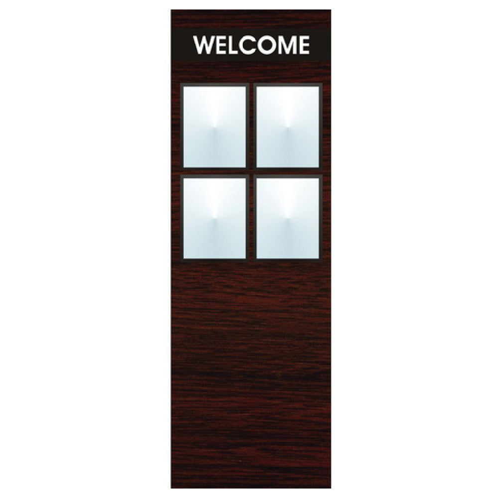 Hubert 53041 - Menu Board, 4-pocket, Floor Stand