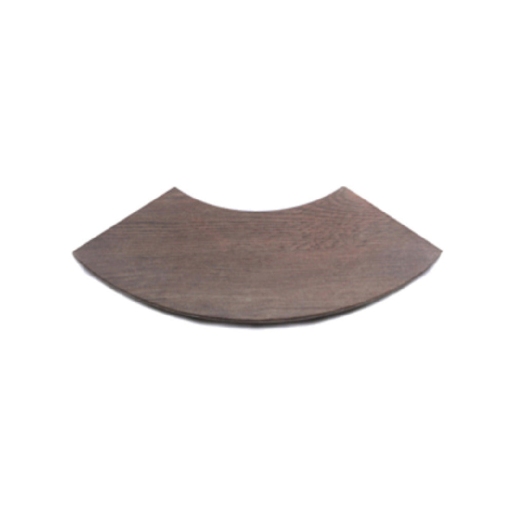 Elite Global Solutions M514QR-WN Melamine Meta Riser 14" X 5" X 5/8" H Quarter Circle