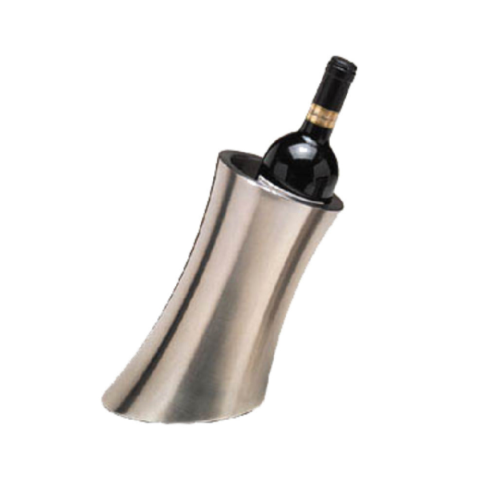 American Metalcraft SLWC2 New Wave Wine Cooler 5-1/4" Dia. X 9-1/4" H Slanted