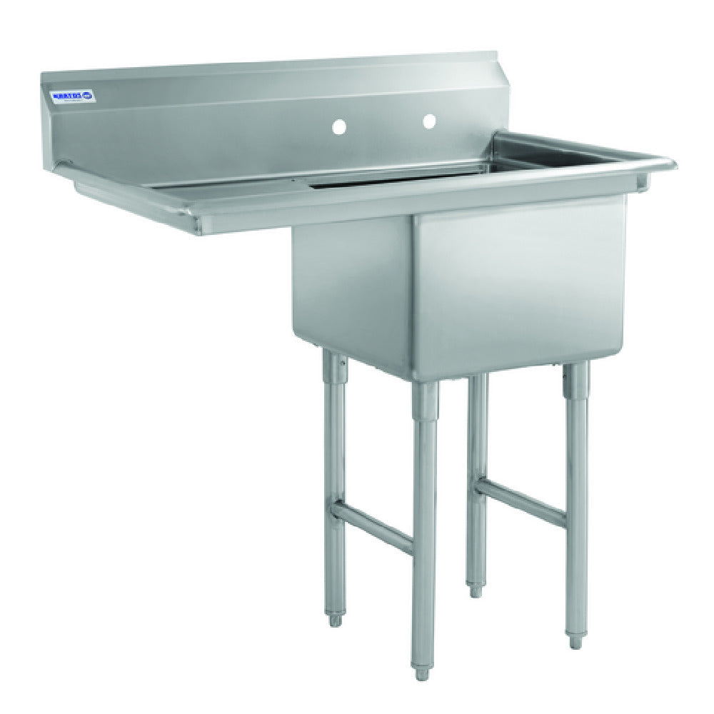 Hubert 29N-008-LT - Kratos® Compartment Sink, 18"W X 18"D X 12"H Bowl Size, 18" Drain Board