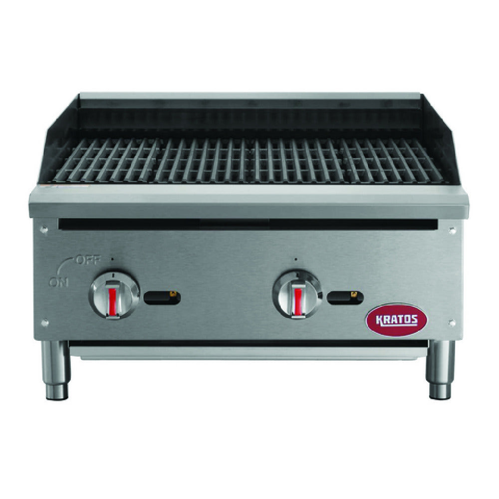 Hubert 29Y-001 - Kratos® Commercial Gas Radiant Charbroiler, 24"W X 29-1/2"D X 15-1/4"H