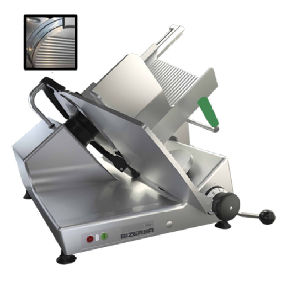 Bizerba GSP H I 150-GCB Manual Heavy Duty Illuminated Safety Slicer 13" Grooved Cheese Blade