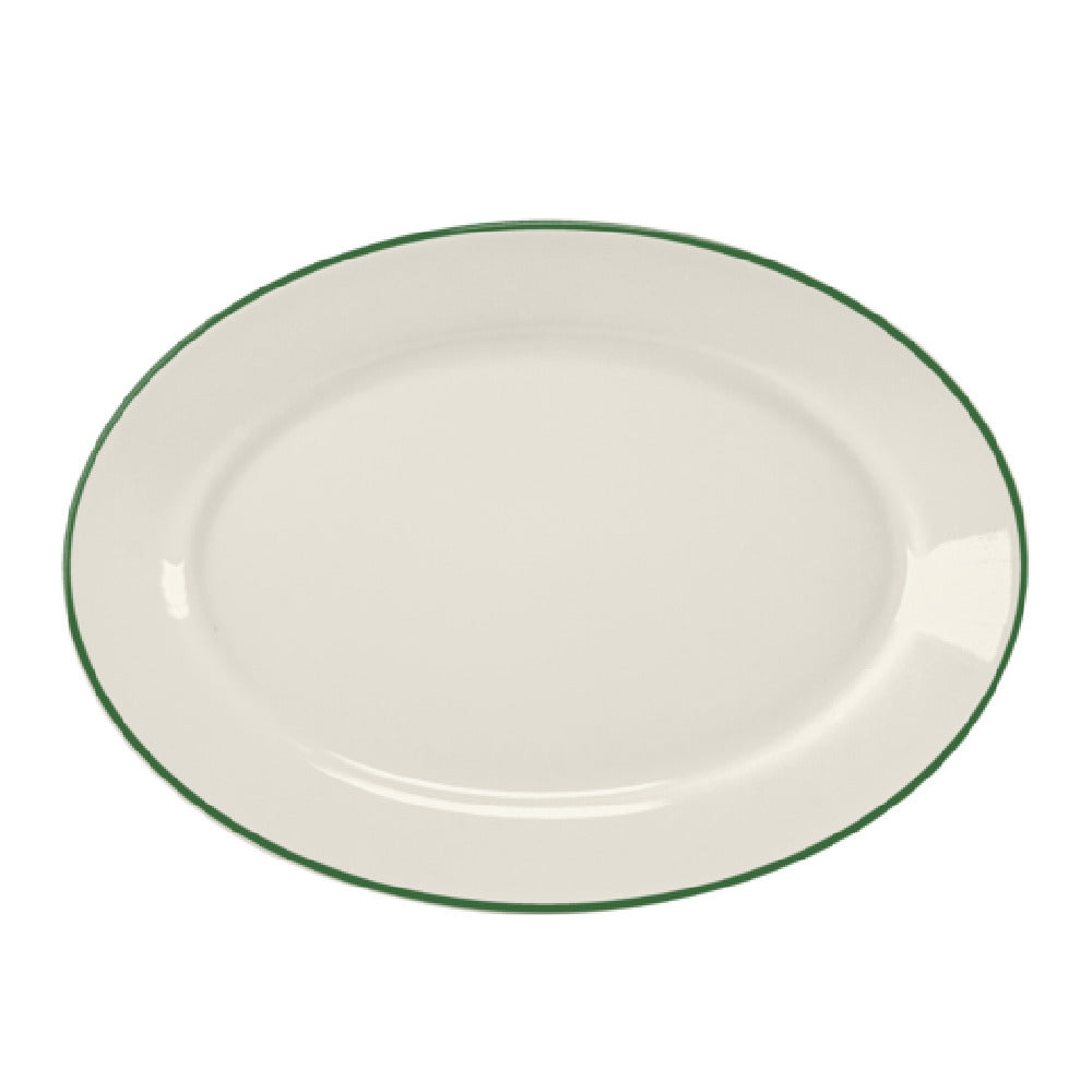 Steelite HL15763930 Rolled Edge Oval Platter 13.375" X 9.25" X 1.5" RE & NR