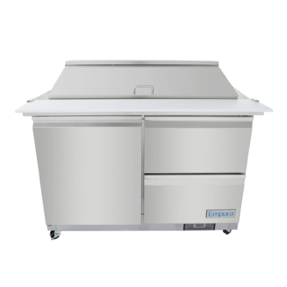 Empura E-KSP48M-D2 - Refrigerated Sandwich/Salad Mega Top Prep Table With Drawers