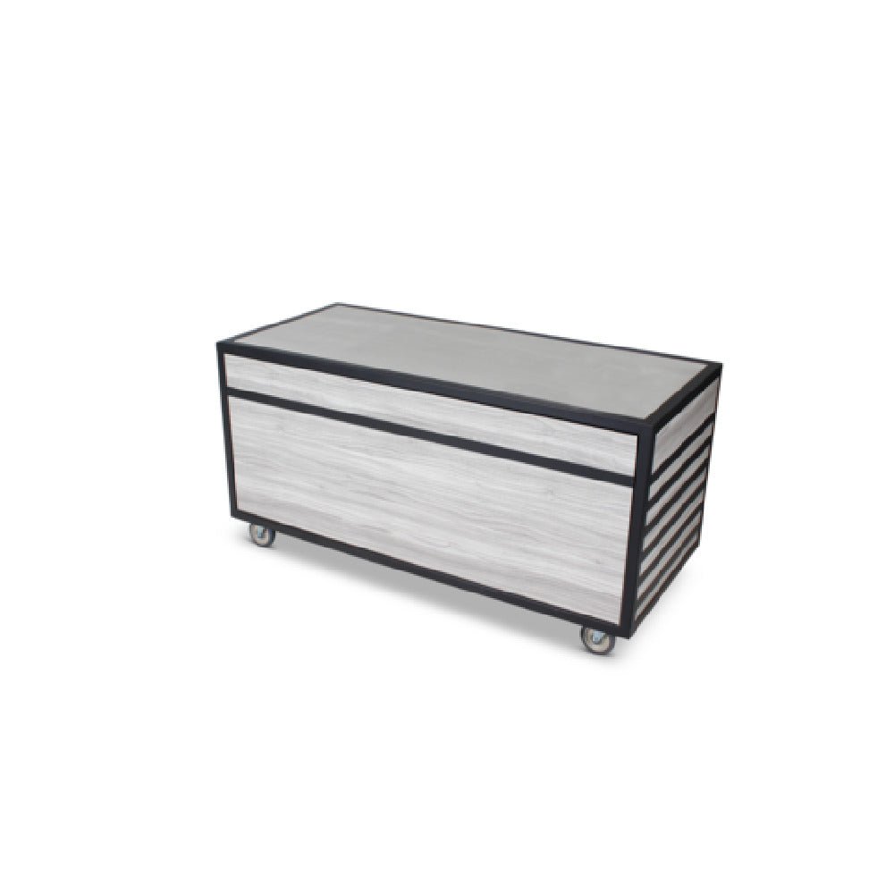 Forbes Industries 5030-952-SS Action Station 6' Fiji Panels Three-sided Cabinet