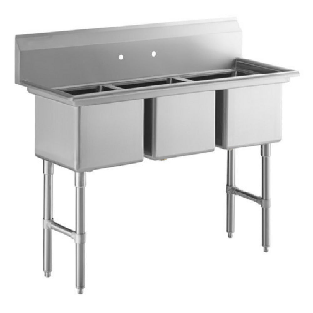 Empura EHD31515 - Sink, 54"W X 20.5"D X 44.25"H, (3) Compartment