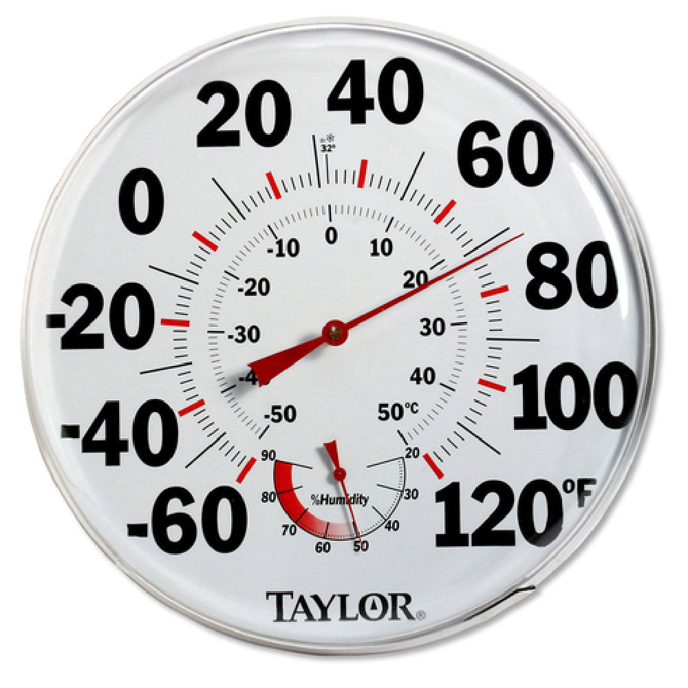 Taylor 497J Wall Thermometer Humiguide 12" Diameter