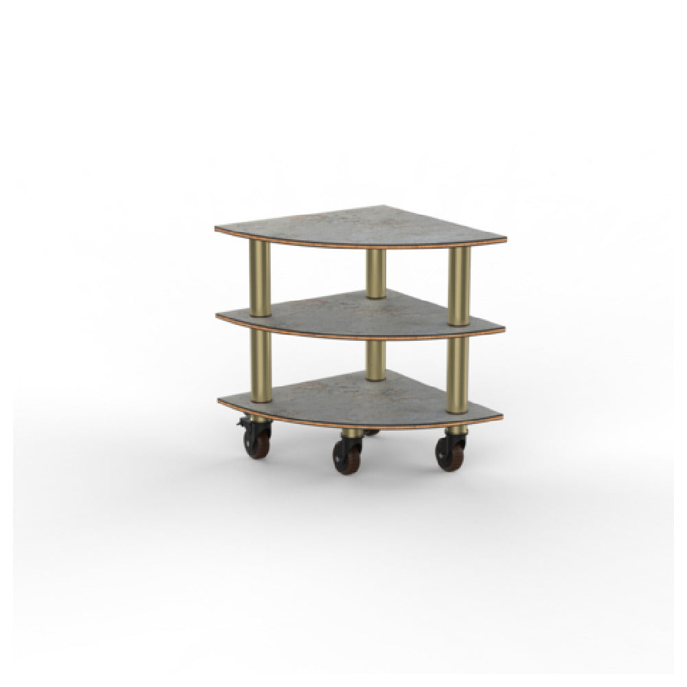 Steelite MGCMLX04GBXH - Modular Classic Corner Unit Grey Brushed Brass Heav, 29.5" X 29.5" X 35.0"