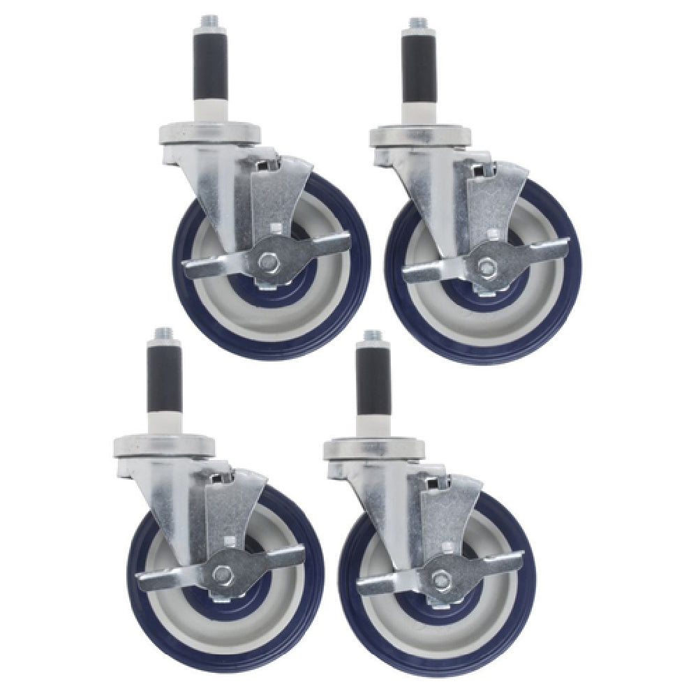 Hubert 10249 - Caster Kit, 5" Dia., 300 Lb. Capacity Per Caster
