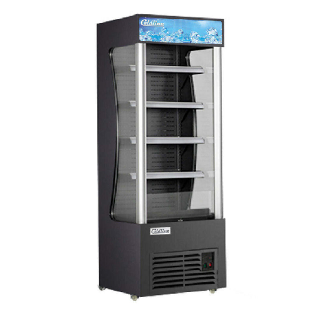 USR Brands AOC-28-B Coldline Open Air Refrigerated Display Merchandiser 28"W 11 Cu.ft. Capacity