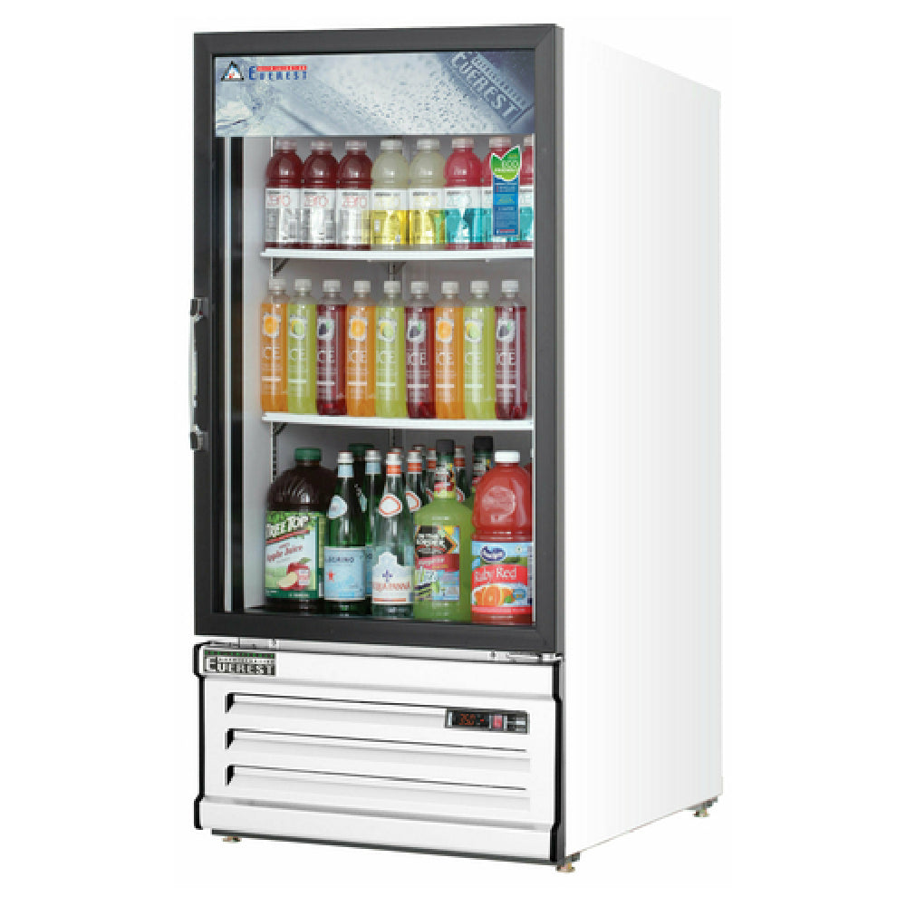 Everest Refrigeration EMGR8 Reach-In Glass Door Merchandiser Refrigerator One-section