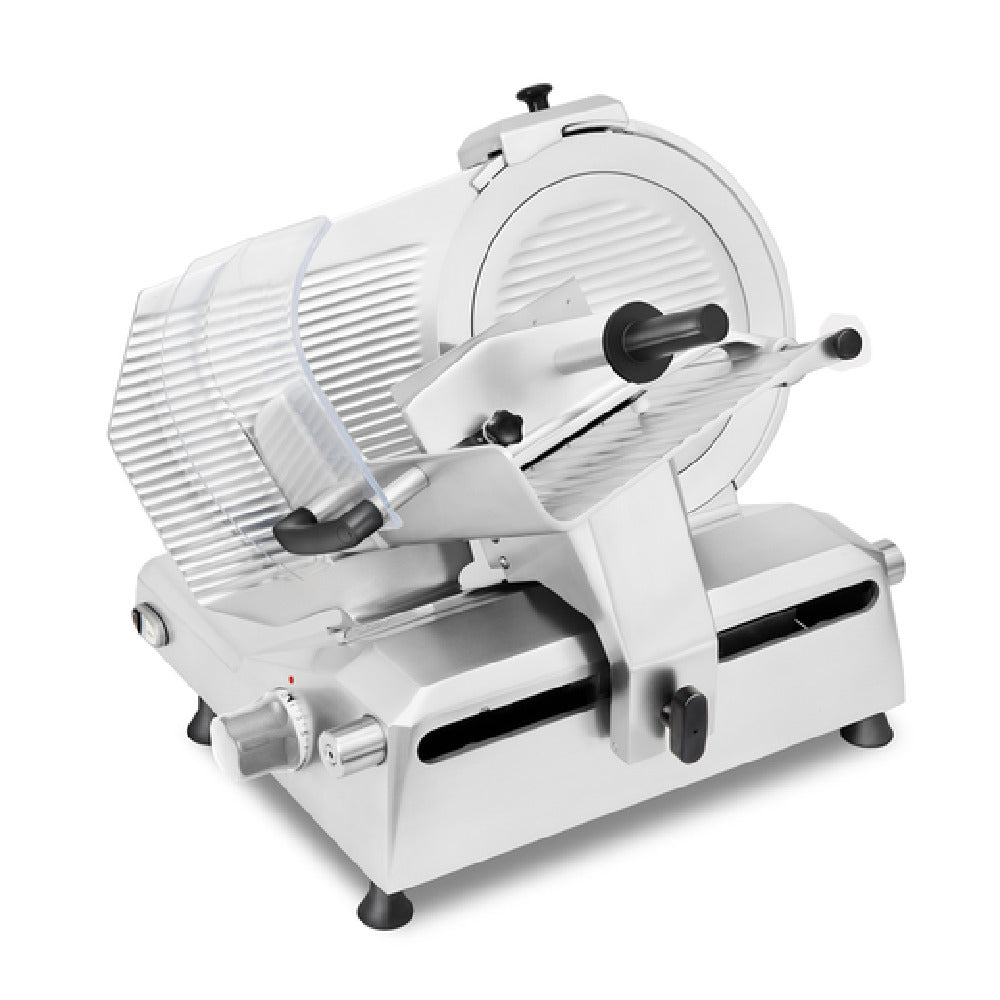 Rheninghaus MO12 - MONDIAL 300 Slicer, Manual Belt Driven, Gravity Feed