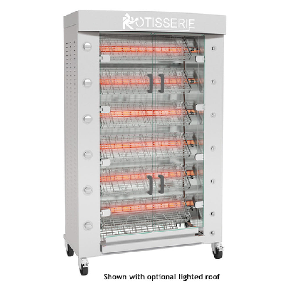 Rotisol FBS1160-6G-SS_NAT FlamBoyant™ SPATCHCOCK Rotisserie Oven Gas Floor Model
