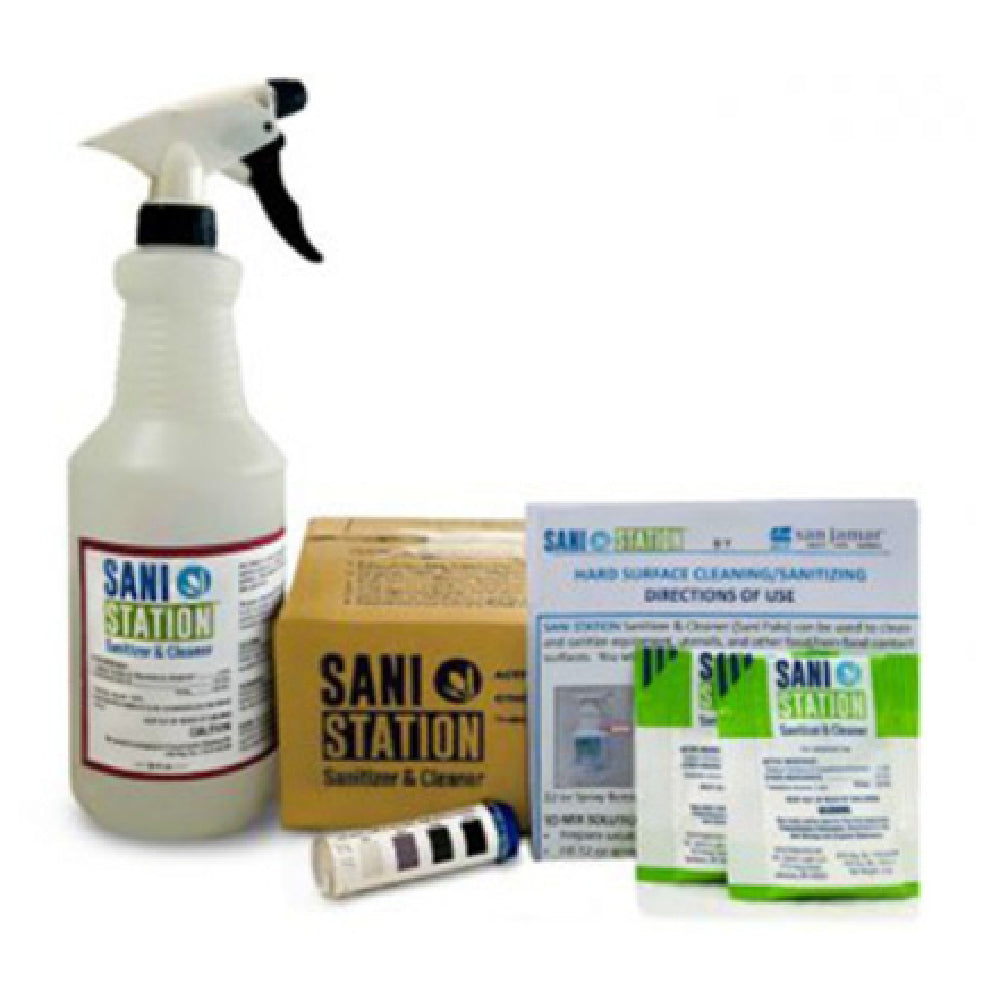 San Jamar 200105HSKIT Sani Station Hard Surface Kit Includes: (1) 32 Oz. Spray Bottle