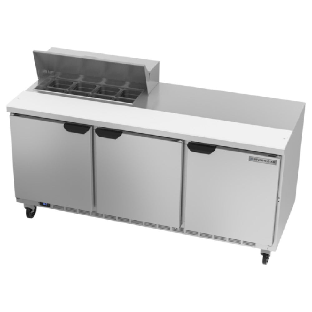 Beverage Air SPE72HC-08 Sandwich Top Refrigerated Counter Three-section 72"W