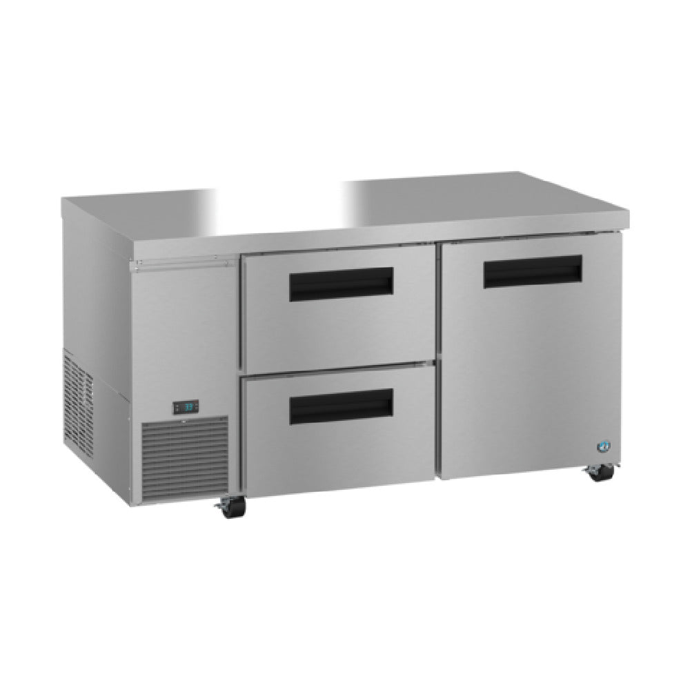 Hoshizaki ULR60B-D2 - Steelheart Series Undercounter Refrigerator, Reach-in, Two-section