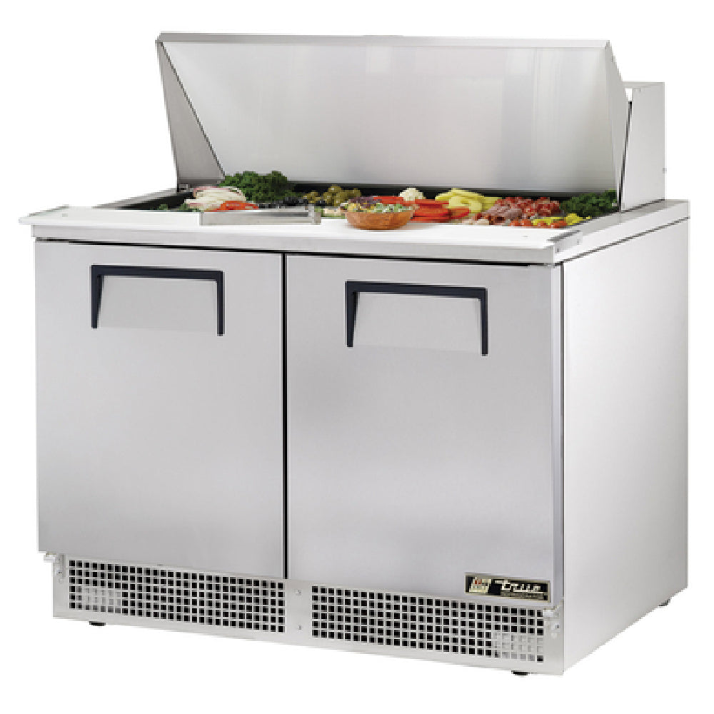 True Refrigeration TFP-48-18M Sandwich/Salad Unit Two-section Rear Mounted Self-contained Refrigeration