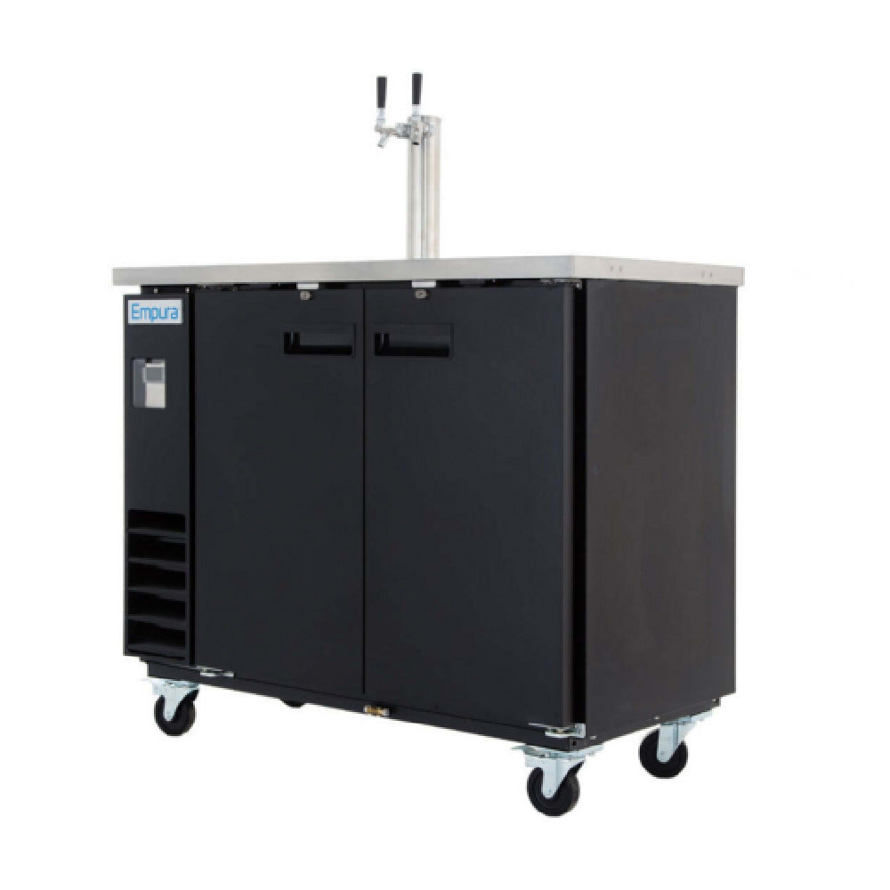 Empura E-KDD2-1 - Direct Draw Beer Dispenser, 49.1"W X 24.41"D X 41.9"H, 12.5 Cu. Ft. Capacity