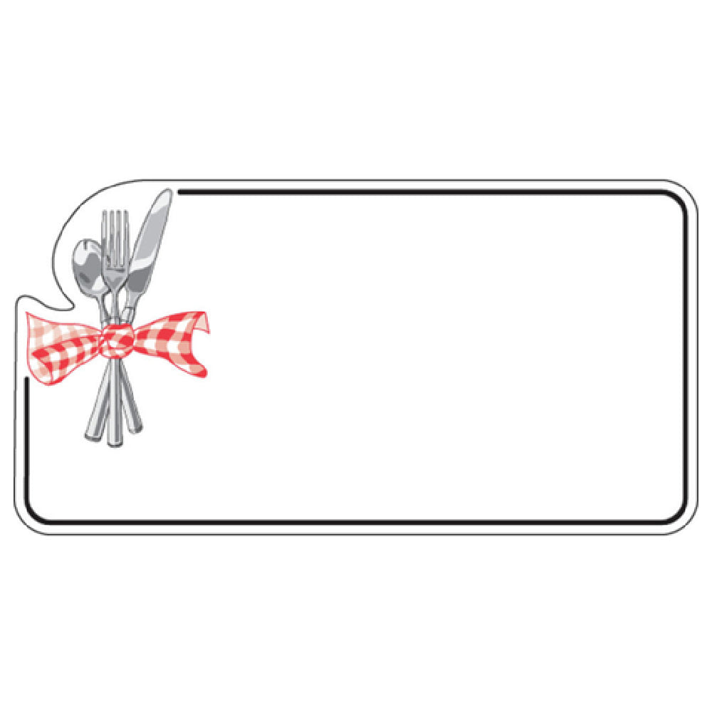 Hubert 83002 - Merchandising Tag, 3-1/2" X 1-3/4"H, Rectangular