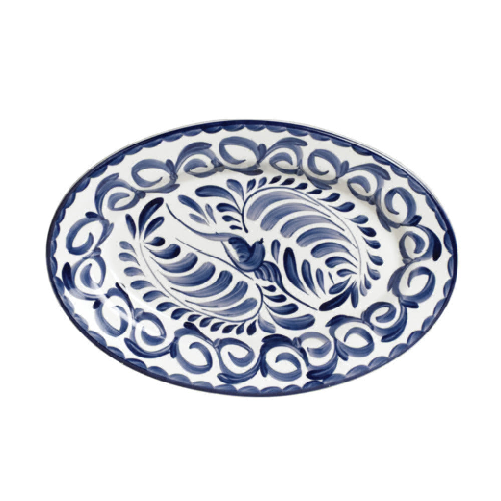 Steelite A120P142 Platter Oval Rolled Edge 12.25" X 9.125" Puebla