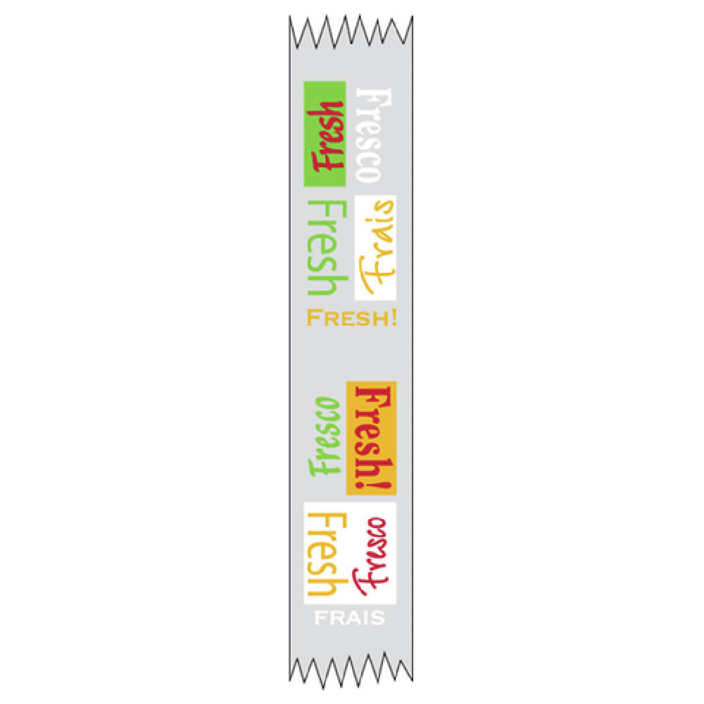 Hubert 57120 - Merchandising Food Tape, "Fresh/Fresco/Frais", 1" X 500' Roll