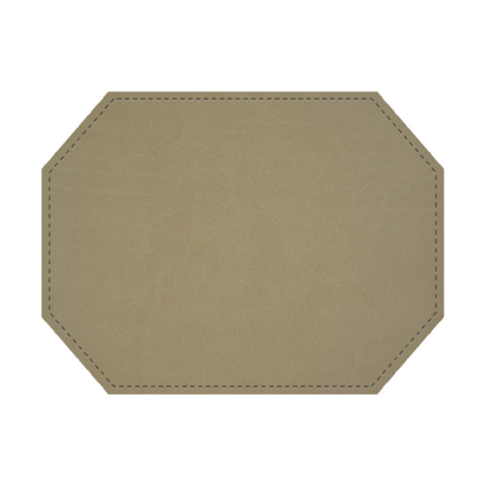 Risch PLACEMATDXOCT-EVERGREEN 16X12 Evergreen Bio-friendly Faux-leather Premium Sewn Placemat (specify Color)