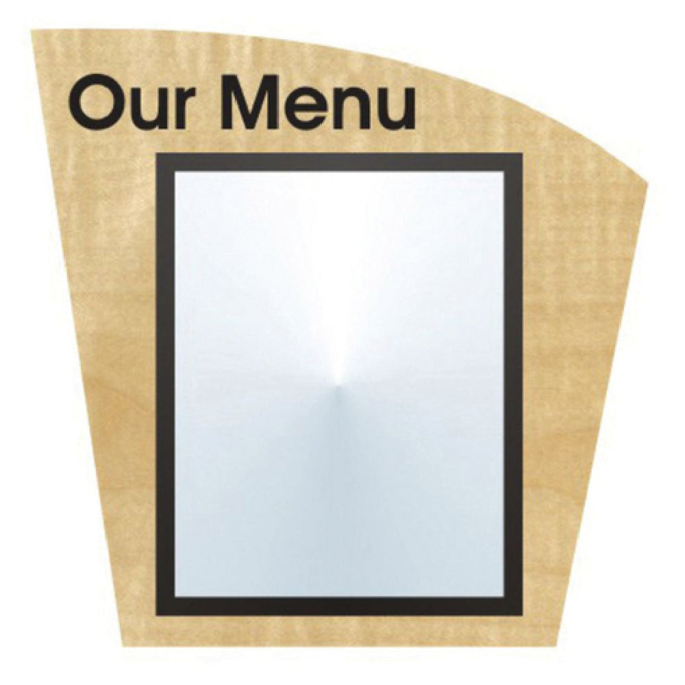 Hubert 12391 - Menu Board, 1-pocket, Wall-mount