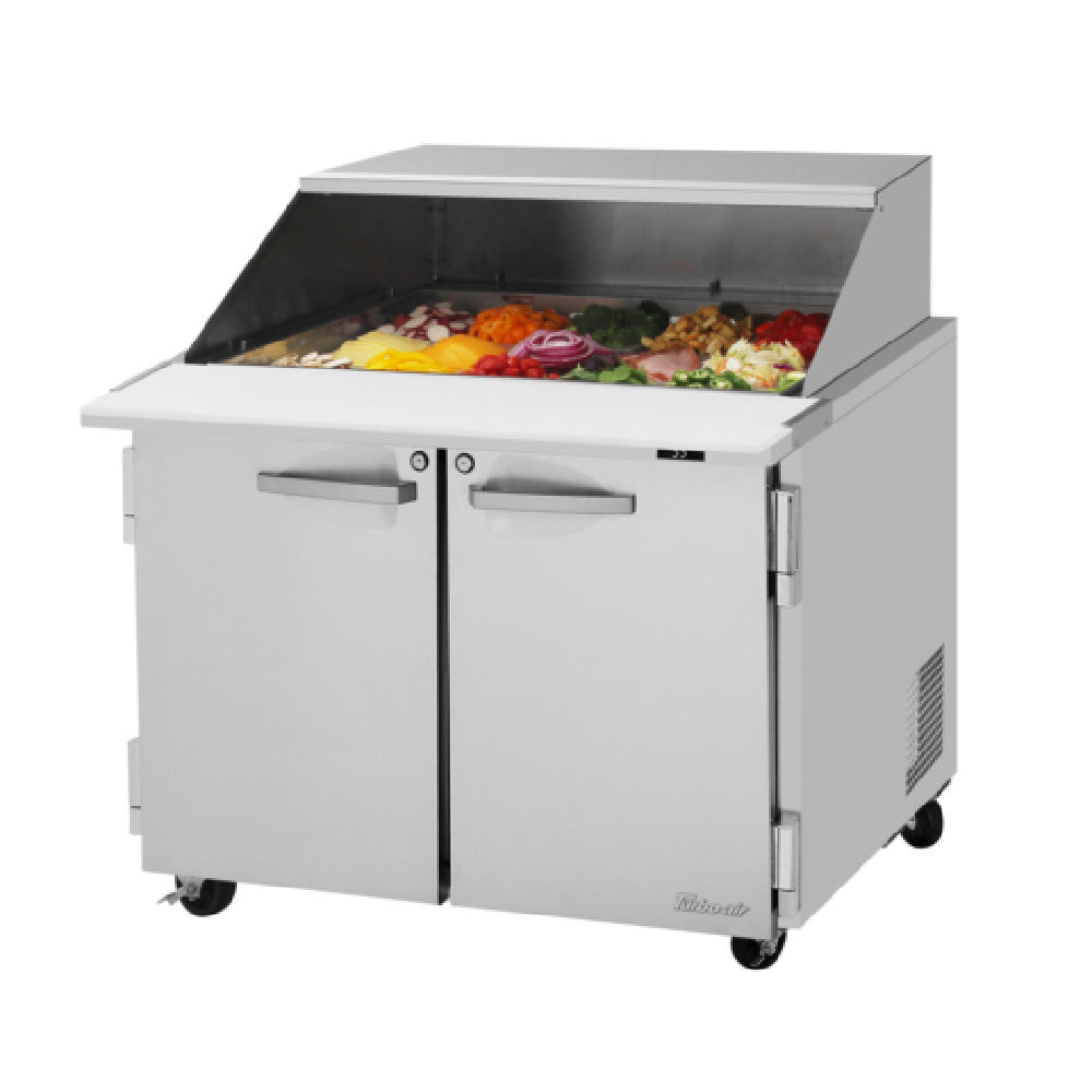 Turbo Air PST-36-15-N-SL PRO Series Mega Top Sandwich/Salad Prep Table With Slide Lid