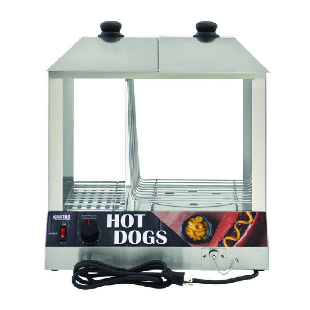 Hubert 80848 - Kratos® 29M-056 Hot Dog/Bun Steamer/Merchandiser, 18.5”W X 14”D X 19”H