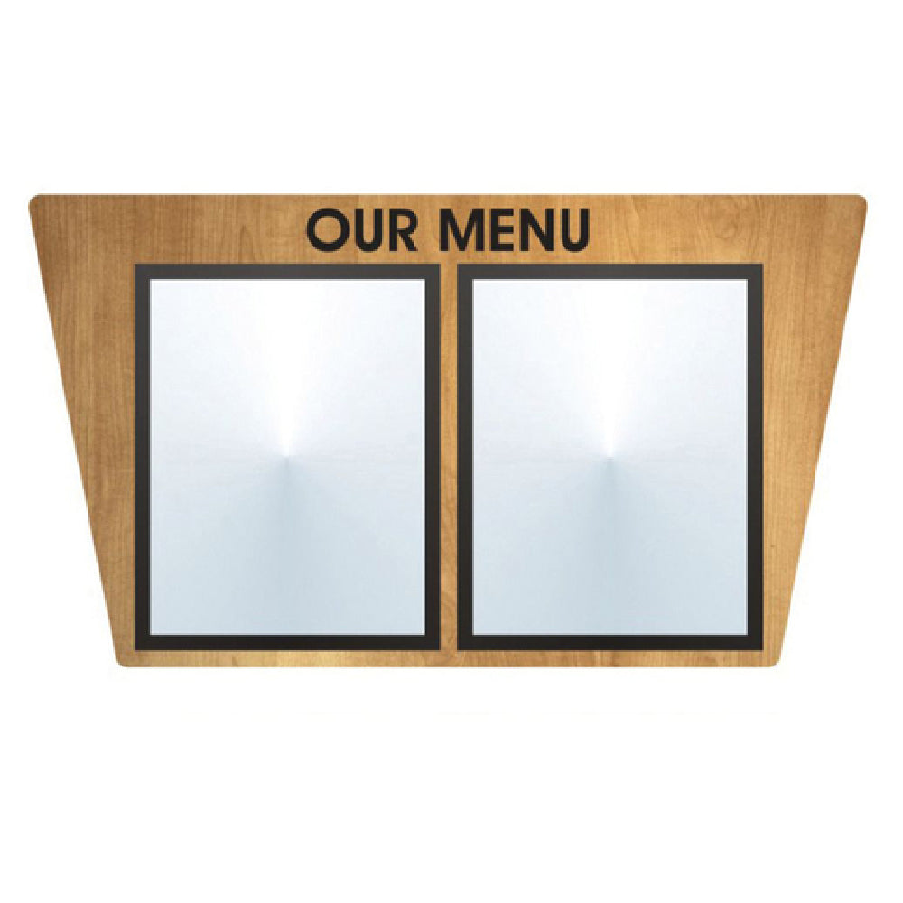 Hubert 56596 - Menu Board, 2-pocket, Wall-mount