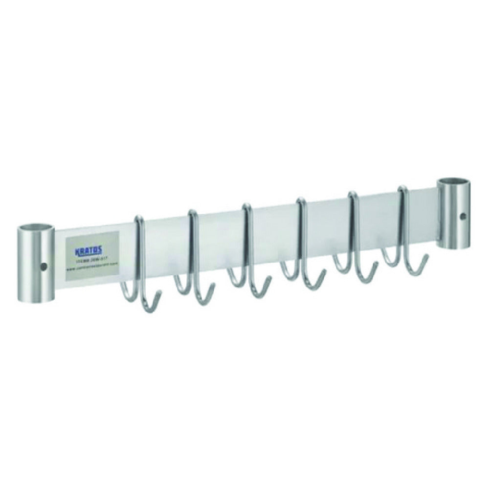 Hubert 69023 - Kratos Overshelf Pot Rack, 18", Stainless Steel