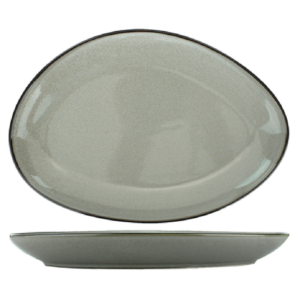 International Tableware LU-118-AS Platter 11-1/2" X 8" X 1-3/8"H Oval