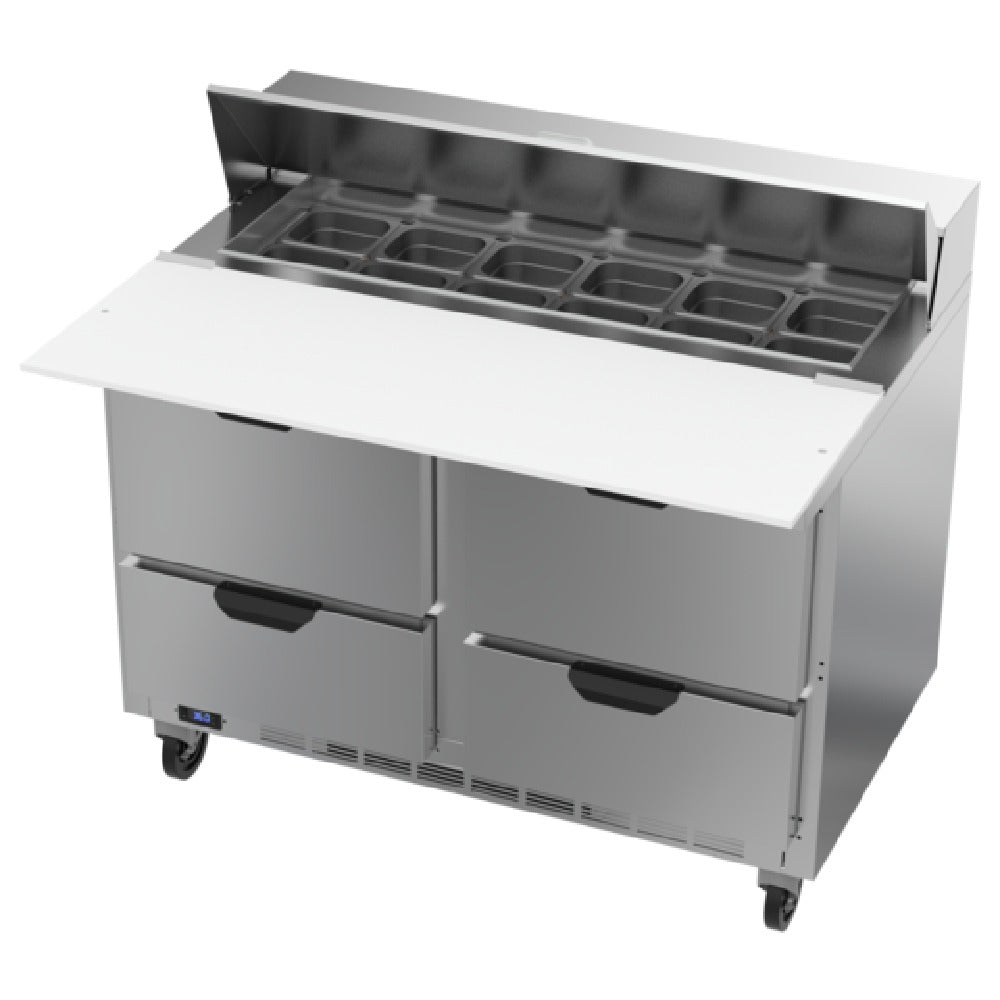 Beverage Air SPED48HC-12C-4 Sandwich Top Refrigerated Counter Two-section 48"W