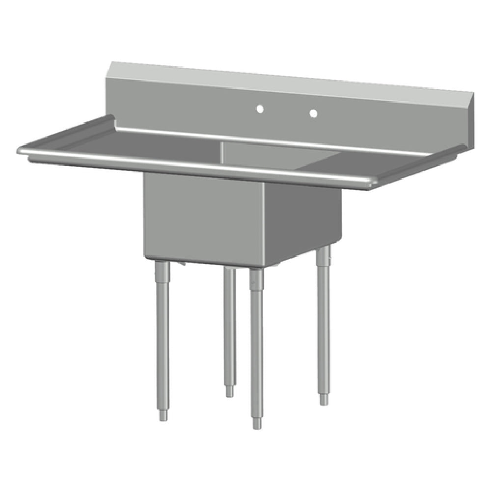 SPG 1N18-2D18 - Universal Stainless Sink, One Compartment, 18" Left & Right-hand Drainboards