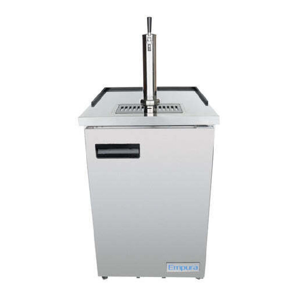 Empura E-KDD1-S - Direct Draw Beer Dispenser, 24.1"W X 29.9"D X 38.7"H, 8.1 Cu. Ft. Capacity